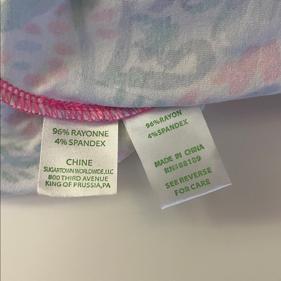 Vineyard Vines Marlisa Maxi Dress Strapless Tropical Pink Blue Green NWT Med - Picture 9 of 10